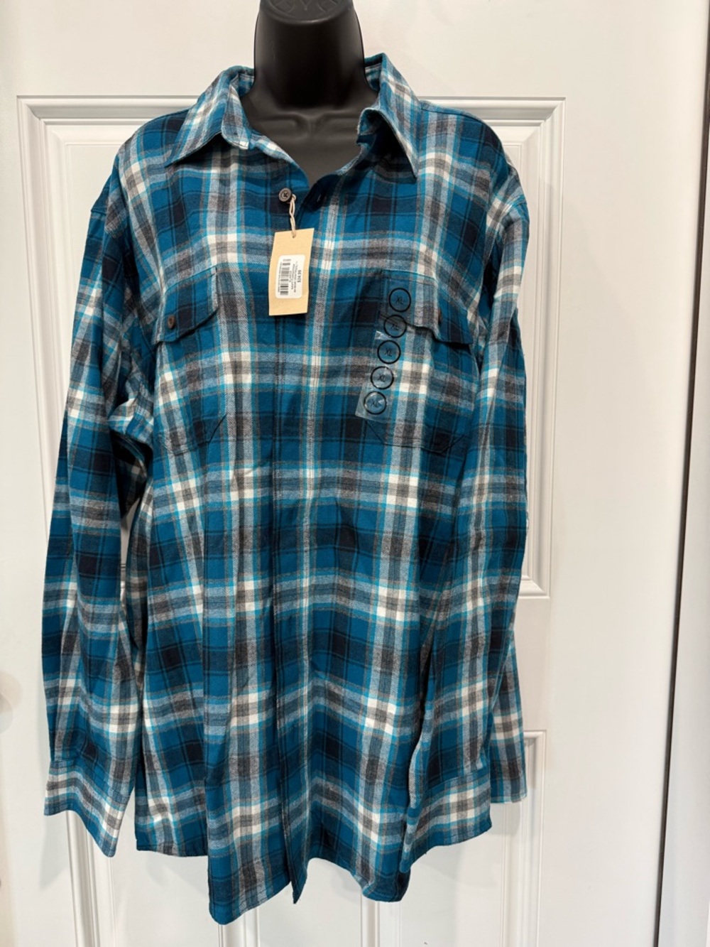 RedHead Men's Blue Plaid Button-Down Shirt